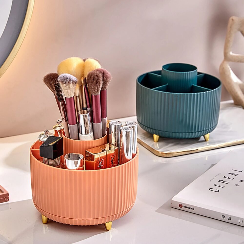 360° Rotating Makeup Brush Organizer - Image 3