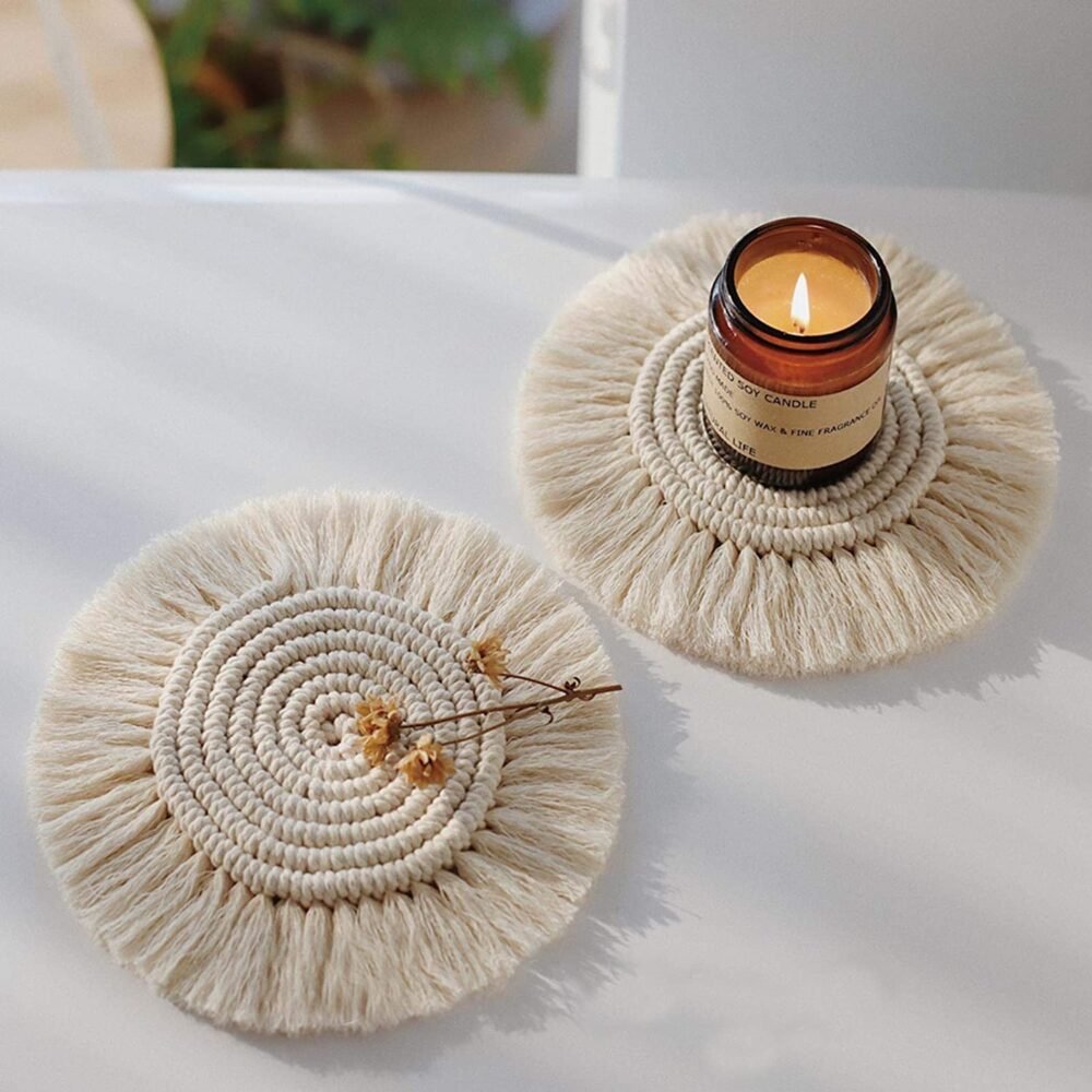 Bohemian Macrame Coaster