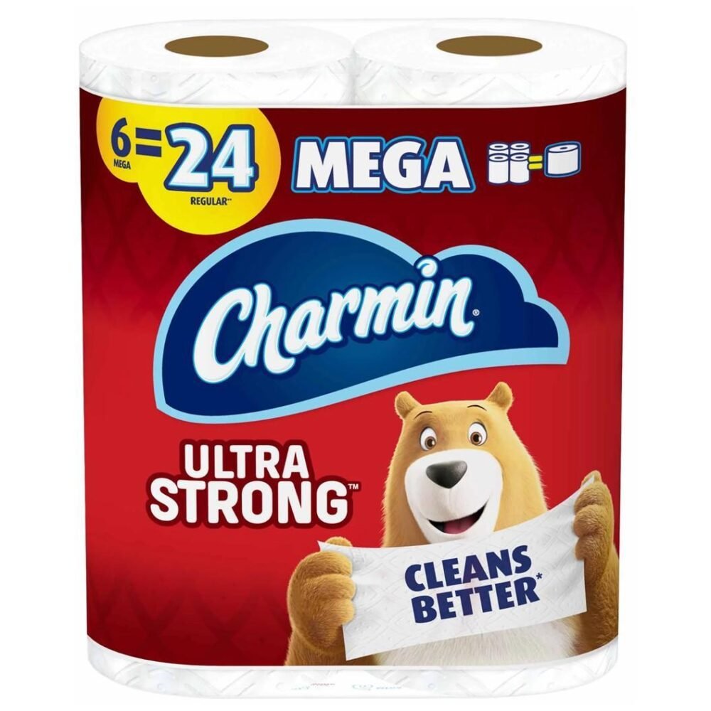 Charmin Toilet Paper Ultra Strong Mega Roll 6 Pack