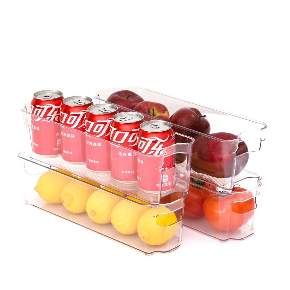 4 Pieces Of Narrow Refrigerator Organizer