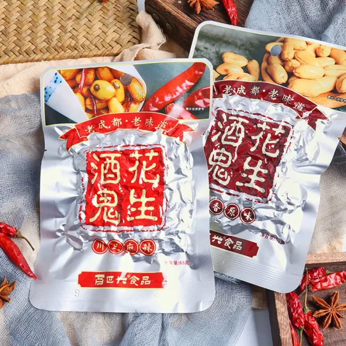 【Bai Shi Xing】Drunk Peanuts - Original Flavor/Sichuan Spicy 65G